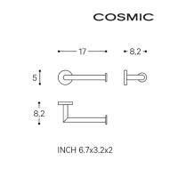 MEDIDAS PORTARROLLOS DERECHO SIN TAPA START COSMIC
